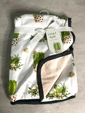 NEW Colorful Nights Baby Blanket 30" x 40" All Over Pineapples