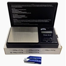 Digital Scale Pocket Jewelry Scale 700 x 0.01G, 2 AAA Batteries included Free Sh
