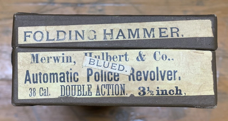 Merwin & Hulbert CO’s 38 Cal Automatic Police Revolver Folding Hammer