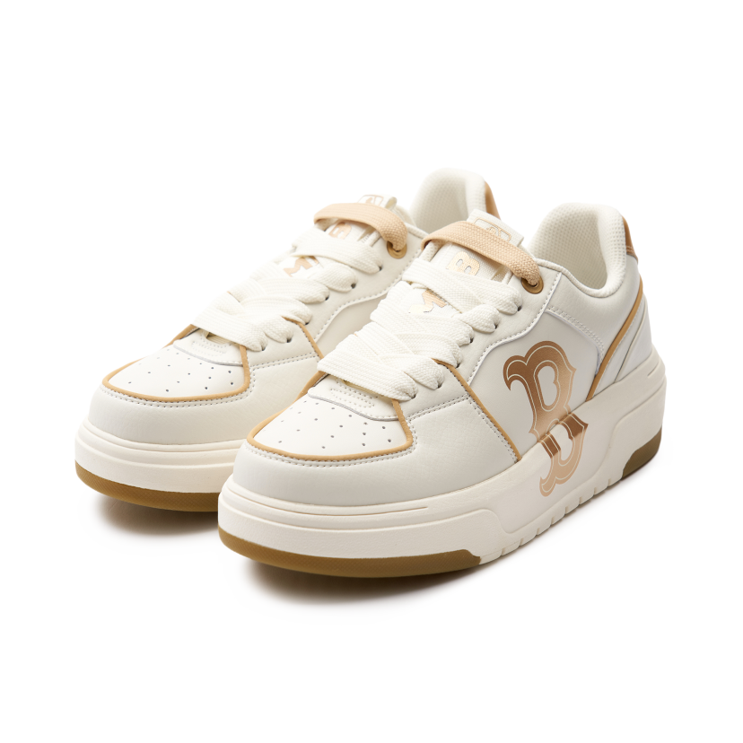 MLB Chunky Liner Basic Boston Red Sox Sneakers Shoes Ivory Gold