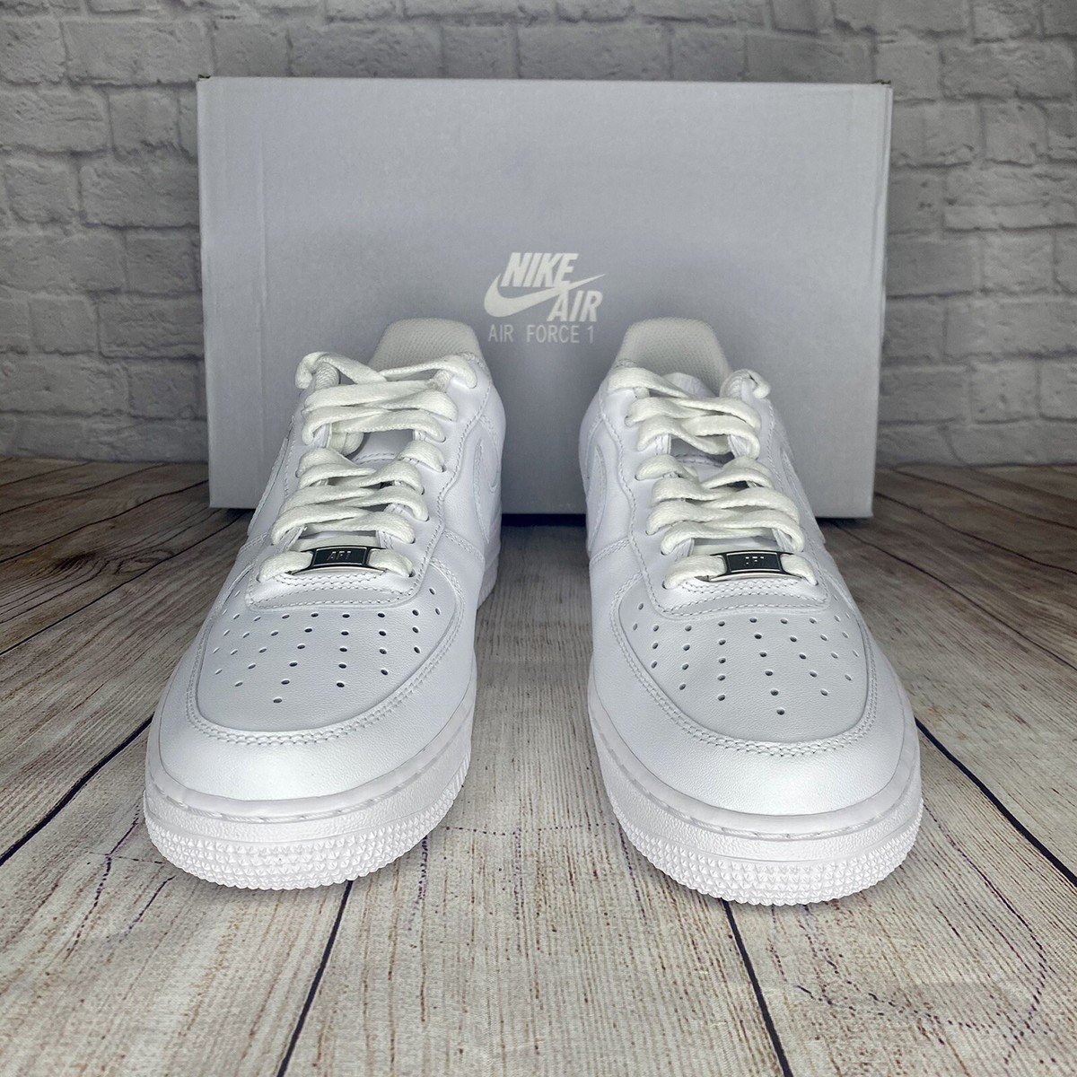 Nike Air Force 1 ' 07 Low White On White 315122 111 Size 6 Mens