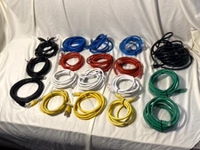 Lot of 19 Ethernet Cables - 6 Colors - Red Green Blue Yellow Black White RJ45