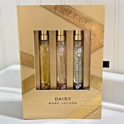 New Marc Jacobs Daisy EDT Perfume Travel Spray Trio Set (3x 10 ml