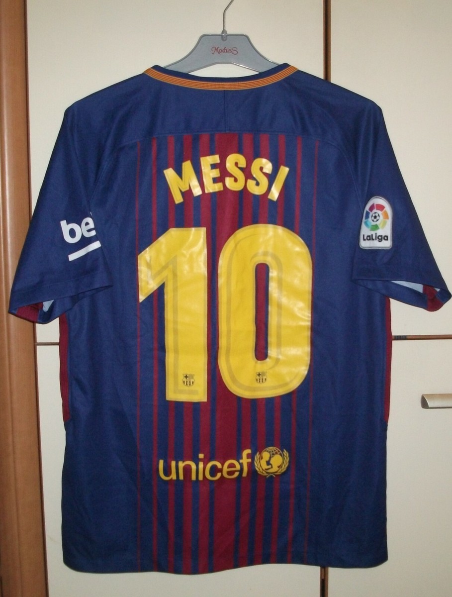 FC Barcelona 2017-2018 Home football shirt jersey Nike size M #10