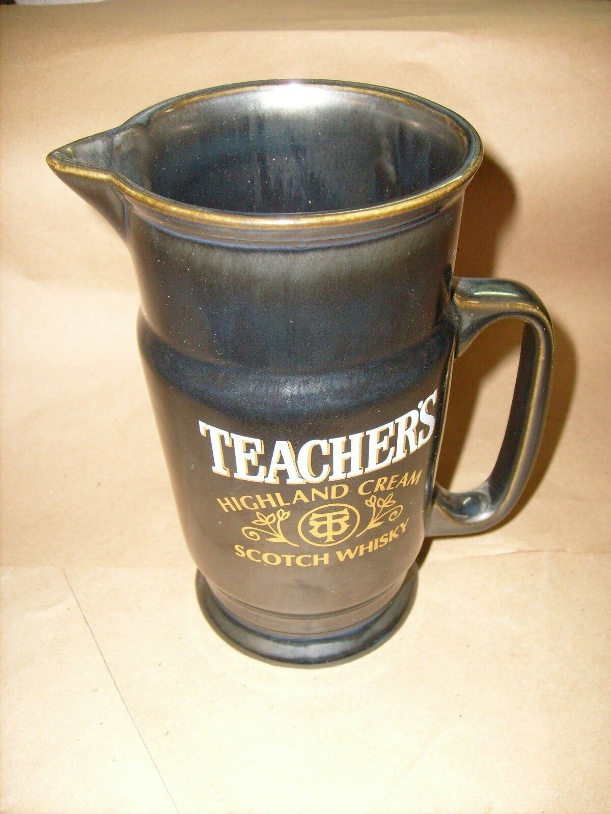 Teachers scotch Whiskey Highland cream Large 7.5 inch tall coffee cup mug tea