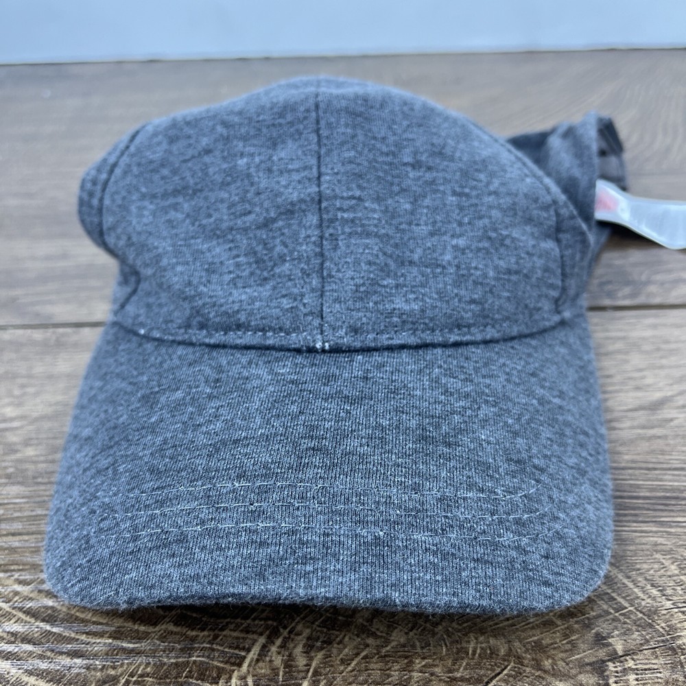 Gray Athletic Running Hat Gray Hat Adjustable Gray Adult Size Hat