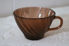 DURALEX RIVAGE AMETHYST BERMOLI ROCOCO FRANCE Glass Coffee / Tea Cups (Set of 4)