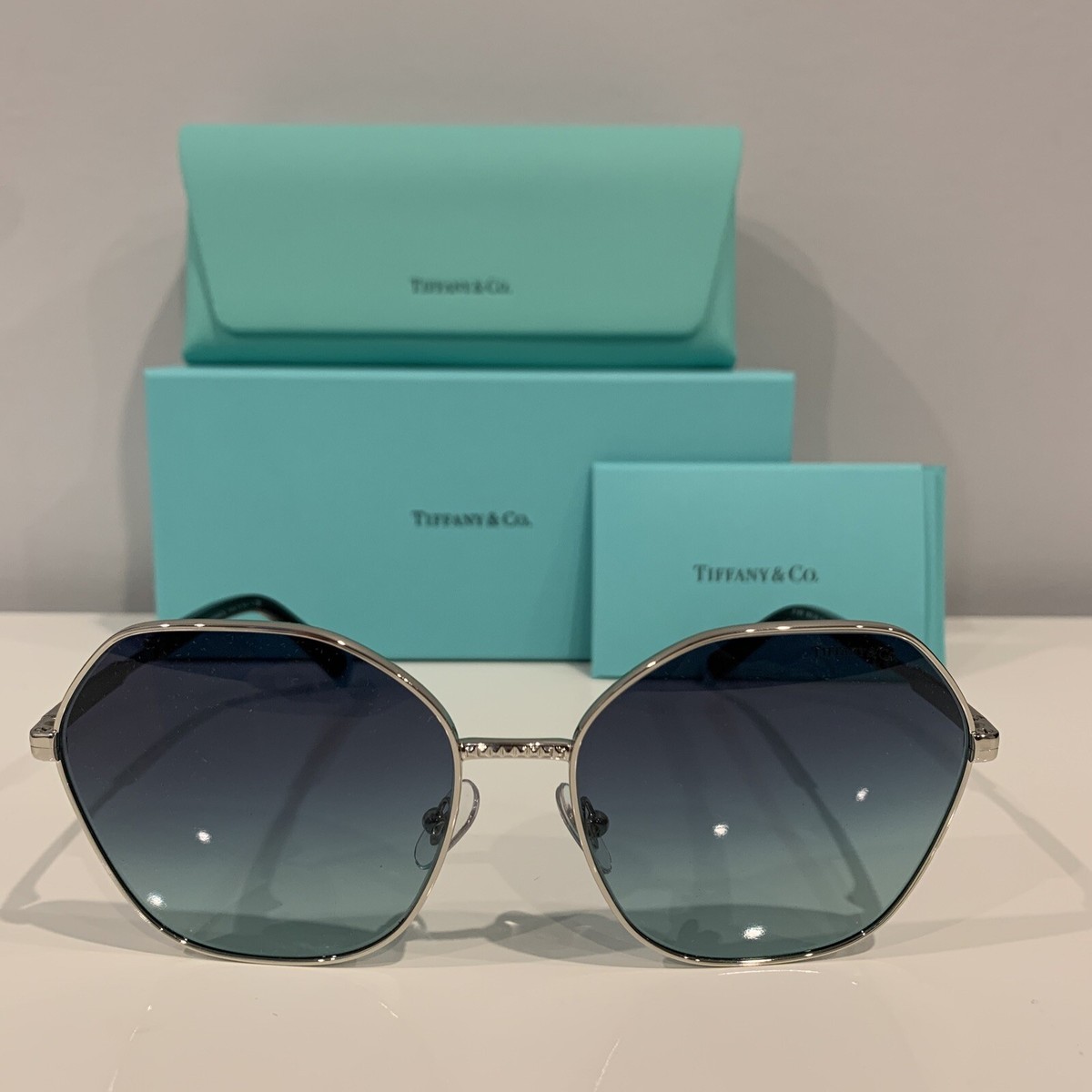 Tiffany TF 3081 Silver/Blue Shaded (6001/9S) Sunglasses