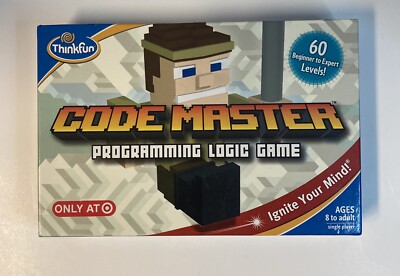 Code Master Programming Logic Board Game ThinkFun STEM Kids Target Unpunched