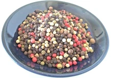 PEPPERCORNS WHOLE RAINBOW MIXED 5-COLORS   2 OZ - 32 OZ  RESEALABLE BAG 