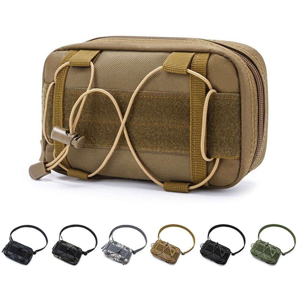 Tactical MOLLE Compact Water-Resistant Utility Waist Pouch for Gear