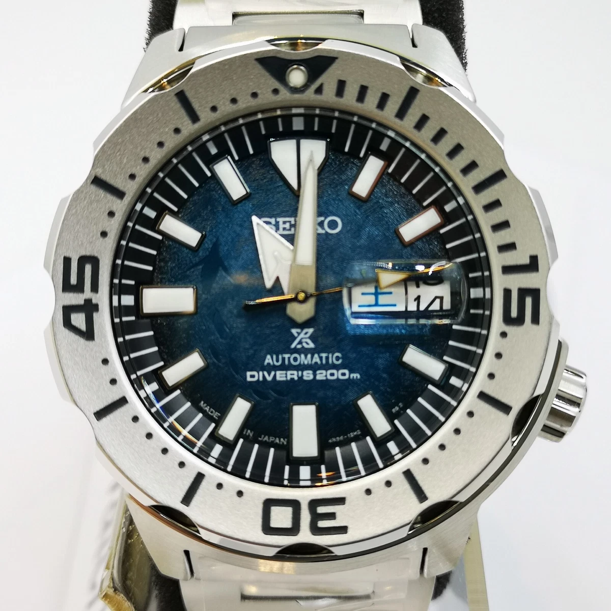 SEIKO PROSPEX DIVER SCUBA Save The Ocean SBDY115 Blue Men's Watch New in Box