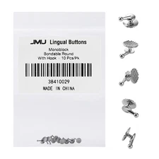Dental Bondable Round Lingual Buttons Button Chains Orthodontic Attachments