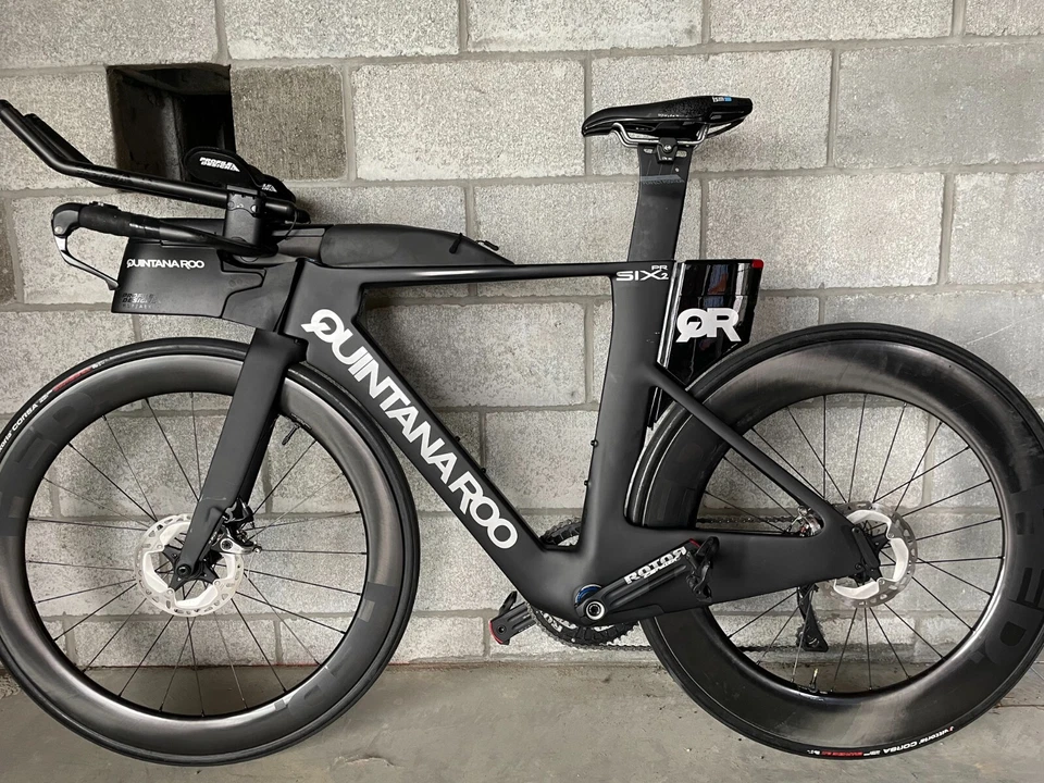 Bicicletas de triatlón, QuintanaRoo, prsix disc2, talla 52, negras Foto 2 de 2