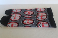 Gray Iron Man Face Ankle Socks