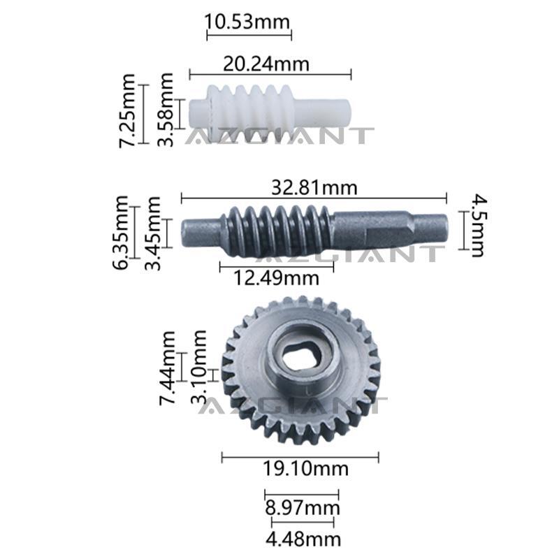 New Wing Side View Mirror Folding Motor Gear Kit for Mazda 3 MK4