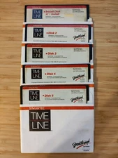 Symantec Timeline - 5x 5.25" Floppy Disks for DOS/IBM - Genuine