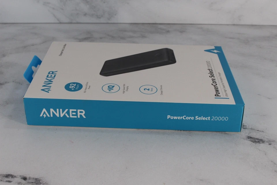 Cargador Portátil Anker PowerCore Select 20000mAh 2 Puertos Tapa Ultra Alta 5V Foto 4 de 4