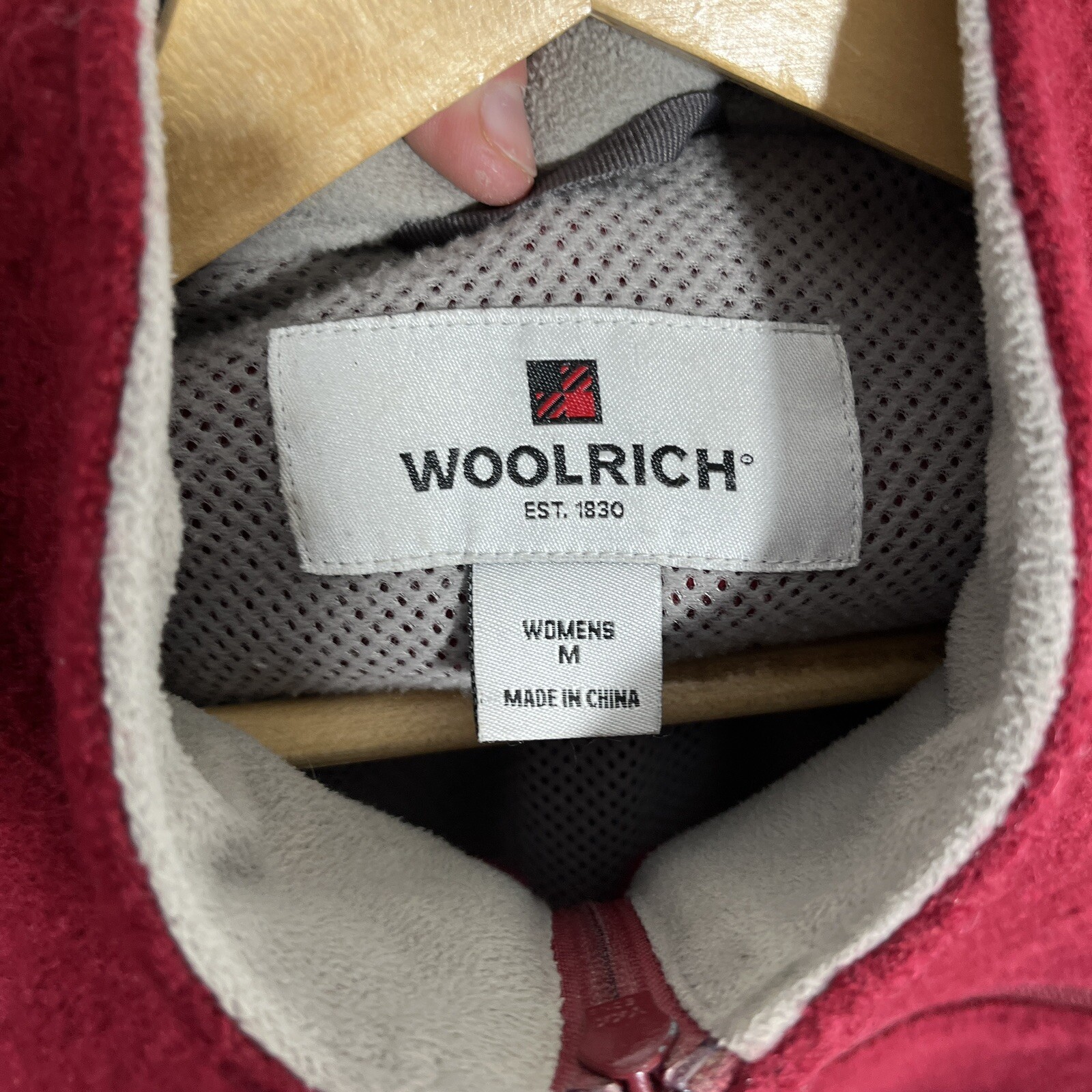 Woolrich Full Zip Ruby Red Wool Jacket 15417 Wome… - image 2