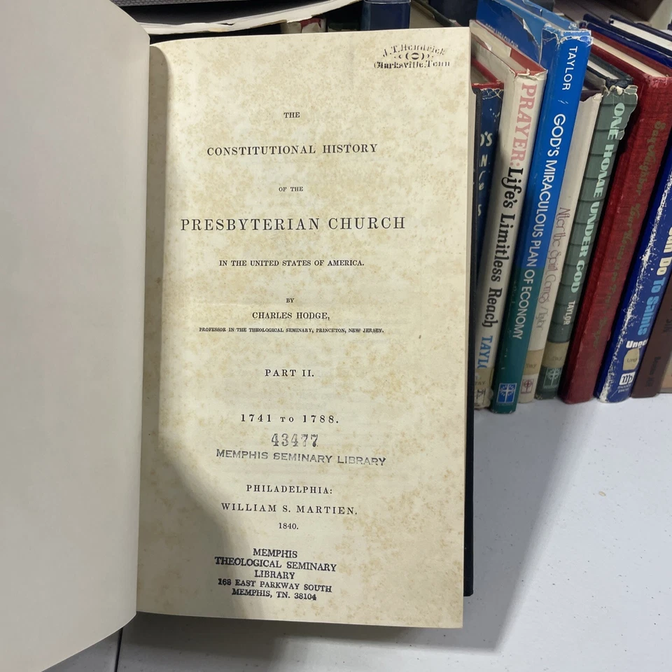 The Constitutional History: Vol. 2 by Charles Hodge  Hardback Book - Rebound - Image 3 of 4