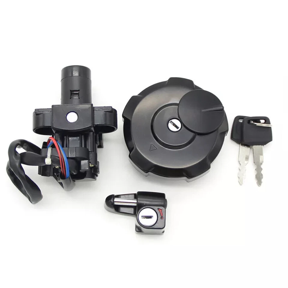 Juego de llaves de bloqueo de asiento con tapa de combustible interruptor de encendido para Honda XR650 XR650L 1993-2024 Foto 2 de 4