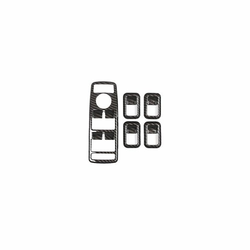 For Benz GLE GLS 2016-2019 ABS Carbon Fiber Window Lock Lift Panel Frame Trim 5X - Picture 10 of 12