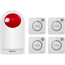 Strobe Sirene Alarm 120dB Fernbedienung Sicherheit Outdoor Laut SOS System