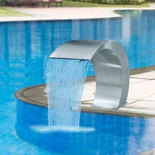 Schwalldusche Edelstahl Schwallbrause Pool Wasserschwall mit/ohne LEDs 