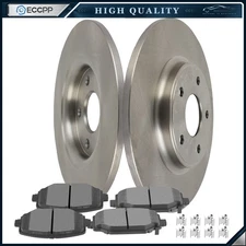 Rear Ceramic Brake Pads And Rotors For 12 Chrysler Town & Country Dodge Journey