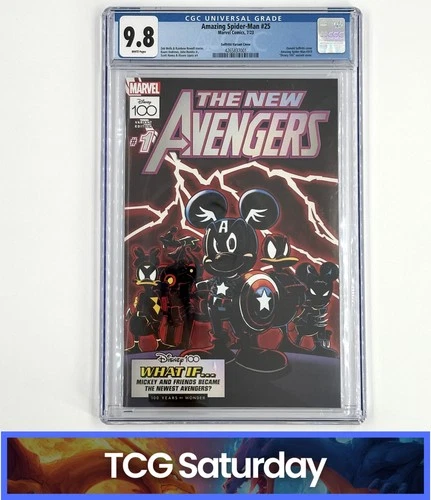 MARVEL COMICS AMAZING SPIDER-MAN #25 THE NEW AVENGERS DISNEY 100 VARIANT CGC 9.8