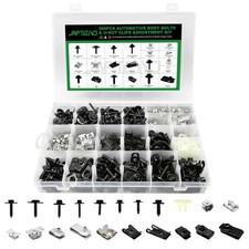 360PCS Auto Body Bolts and U-Nut Clips Kit for GM Ford Chrysler 13 Sizes U-Nut