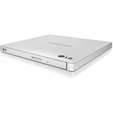 LG Ultra-Slim Portable DVD Burner  Drive with M-DISC Support - White