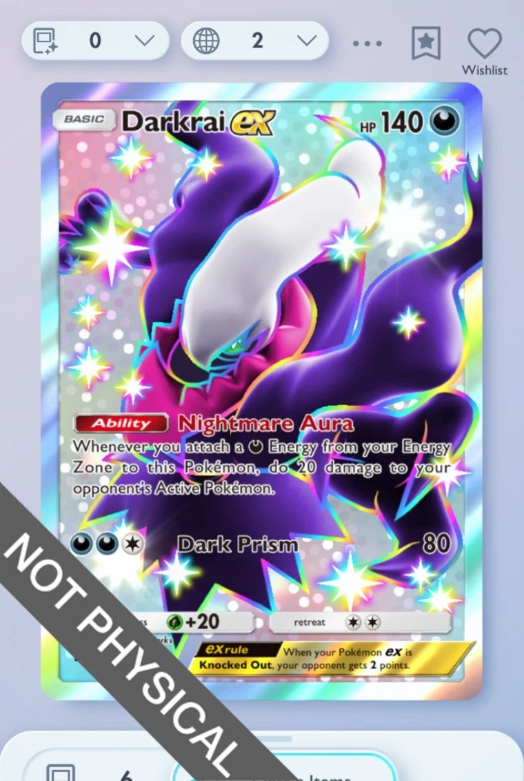 Darkrai Ex Pokémon TCG Cards for sale | eBay