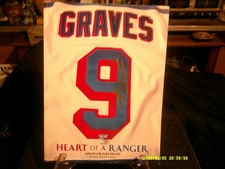 Adam Graves Night #9 Heart OF A Ranger SIGNED PROGRAM