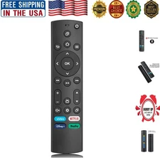 Ergonomic Replacement Remote for Insignia & Toshiba Smart TVs - No Setup Needed