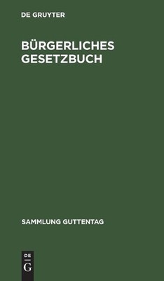 Brgerliches Gesetzbuch by  No Contributor - 9783111253527