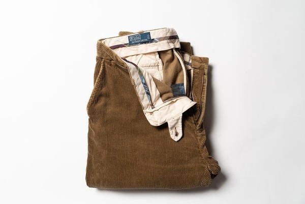 Men Polo Ralph Lauren Trousers Brown Cotton 38
