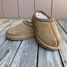 Ugg Slippers Tasman Braid 5955 Slip Ons Lined Womens Size 7 House Shoes Brown