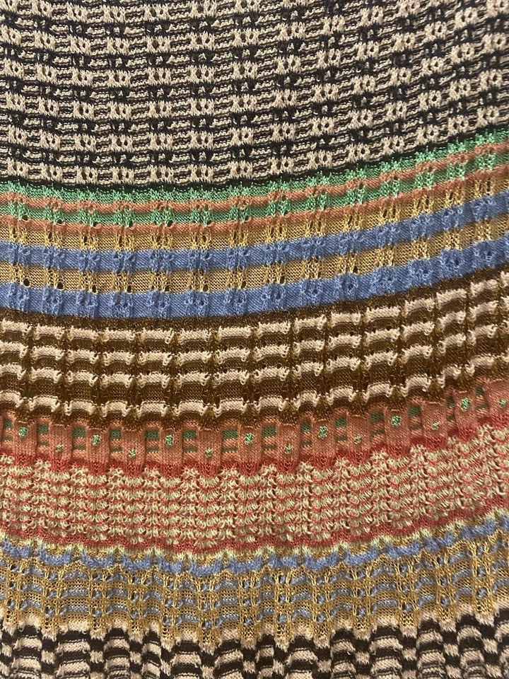 Top Missoni Flutter Manga Tejido Lana Rayón Profundo V Talla L 12 44 Hecho en Italia Foto 3 de 4