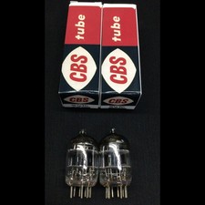 MATCHED PAIR CBS Black Plate 5670 O Getter Headphone Amp VACUUM TUBES 9.9512