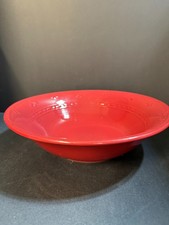 Round Red Vegetable 9 1/2" Firenza Serving Bowl - Mint Condition - J C Penny