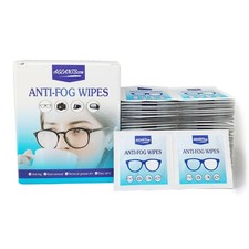 Anti Fog Wipes for Glasses 100-pack  Pre-Moistened, Quick Dry  Scratch Free