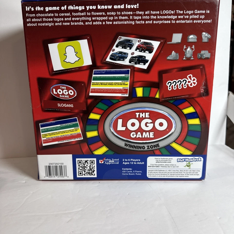 The LOGO Board Game! Trivia about the Brands You Know & Love! Ages 12+ Complete - Image 3 of 3