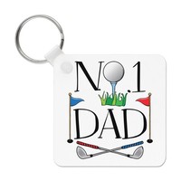 No.1 Dad Golf SchlüSselanhäNger - Lustig Vater Tag Geschenk Sport