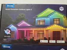 govee permanent outdoor lights 2 100ft White Version OPEN BOX