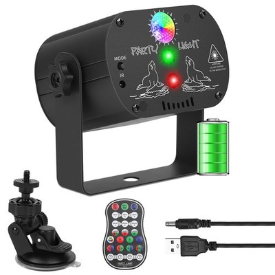 Party Lights DJ Disco Light, RGB LED Strobe Light, Battery Powered Sound Acti