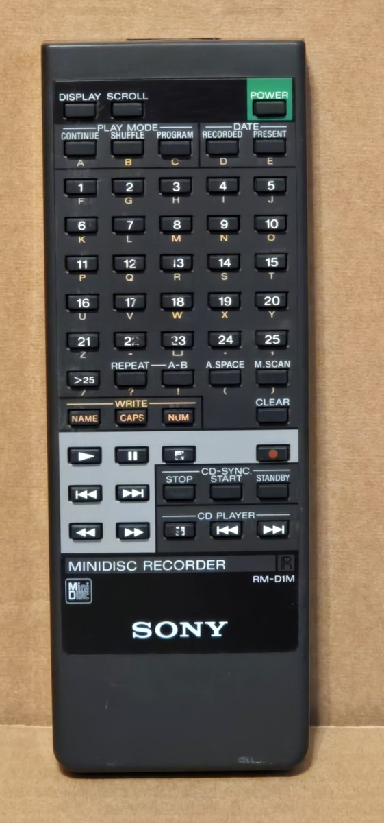 Télécommande Sony RM-D7M Pour Platine Minidisc – Testée Par Pro, Garantie 1 An