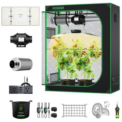 VIVOSUN 4x2ft Wifi Starter Grow Tent Kit 200W LED 4'' Ventilation Kit A22 GrowHub