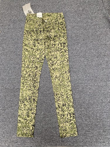 Pantalón de mezclilla Carhartt WIP X-Riot ajustado cintura baja elástico cónico 25x32 nuevo con etiquetas - Imagen 2 de 19
