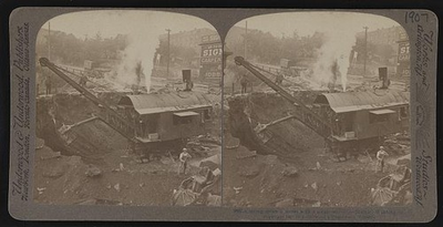 #ad Photo:Cutting down a street with a steam shovel Seattle Washington. $12.99